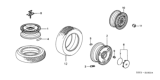 Diagram for Honda Insight Spare Wheel - 42700-S3Y-E31