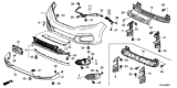 Diagram for Honda Fit License Plate - 71145-T5R-A50