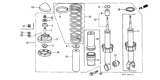 Diagram for 1991 Honda CRX Coil Springs - 52441-SH3-A11