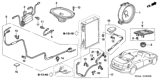 Diagram for Honda CR-V Car Speakers - 39120-SDA-A61