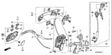 Diagram for Honda Door Latch Cable - 72133-SWA-A01