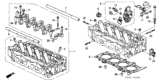 Diagram for Honda Civic Cylinder Head Gasket - 12251-PLC-004