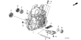 Diagram for 1987 Honda Accord Automatic Transmission Filter - 25420-PC9-000