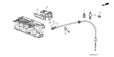 Diagram for 1989 Honda Accord Speedometer Cable - 78410-SE3-A03