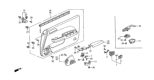 Diagram for Honda Prelude Power Window Switch - 35760-S30-A01