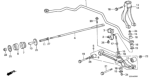 Diagram for Honda Suspension Strut Rod - 51352-SE0-010
