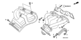 Diagram for 2010 Honda Civic Exhaust Manifold - 18100-RRB-A00
