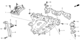 Diagram for Honda CRX Intake Manifold - 17100-PE0-672