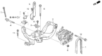 Diagram for Honda Accord Alternator Bracket - 31112-P0G-A00