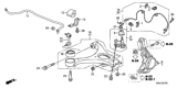 Diagram for Honda Sway Bar Kit - 51300-SNX-A01