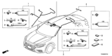 Diagram for 2021 Honda Insight Sunroof Cable - 32155-TXM-A00