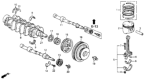 Diagram for Honda Prelude Harmonic Balancer - 13810-PT1-003