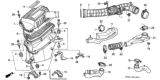 Diagram for 1995 Honda Odyssey Air Duct - 17228-P0A-000