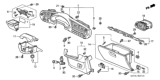 Diagram for 2002 Honda Insight Steering Column Cover - 77360-S3Y-A11ZA