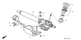 Diagram for 1991 Honda Accord Rack & Pinion Bushing - 53436-SM4-000