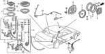 Diagram for 1990 Honda Prelude Antenna Mast - 39152-SF1-A01