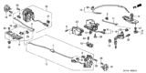 Diagram for Honda Element Tailgate Lock - 74801-SCV-A01
