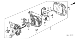 Diagram for 2003 Honda S2000 Blower Control Switches - 79500-S2A-A12