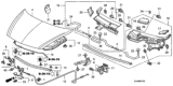Diagram for 2007 Honda Fit Windshield Washer Nozzle - 76810-SEA-A01