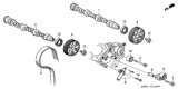 Diagram for Honda Odyssey Timing Belt Tensioner - 14520-P8E-A01