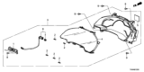 Diagram for Honda Clarity Electric Gauge Trim - 78156-TRT-J01