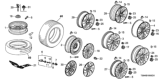Diagram for Honda Element Wheel Cover - 44732-S7S-J02