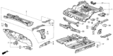 Diagram for Honda CRX Dash Panels - 60658-SB2-661ZZ