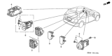 Diagram for 2005 Honda Civic Hazard Warning Switch - 35510-S6A-J01