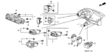 Diagram for 2007 Honda Civic Dimmer Switch - 35155-SNC-A01ZC