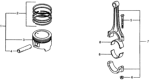 Diagram for 1981 Honda Civic Piston Rings - 13031-PA1-004