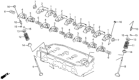 Diagram for 1988 Honda CRX Rocker Shaft Spring Kit - 14646-PJ7-003