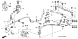 Diagram for Honda CR-V Power Steering Hose - 53733-S9A-003