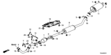Diagram for Honda Exhaust Pipe - 18210-T1W-A01