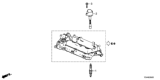 Diagram for Honda Accord Spark Plug - 12290-5K0-A01