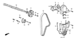 Diagram for Honda CRX Timing Belt - 14400-PM3-004