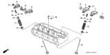 Diagram for Honda Del Sol Rocker Shaft Spring Kit - 14646-P2A-000