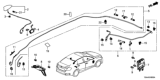Diagram for 2020 Honda Civic Antenna Cable - 39160-TBA-A11