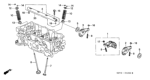 Diagram for 2001 Honda Insight Rocker Arm - 14624-PHM-000