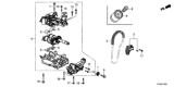 Diagram for Honda Civic Timing Chain - 13441-RPY-G01