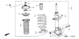Diagram for Honda Strut Bearing - 51726-SHJ-A52