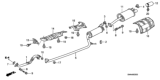 Diagram for Honda Civic Exhaust Pipe - 18220-SNA-A11