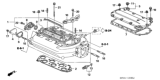 Diagram for 2006 Honda Accord Intake Manifold Gasket - 17146-RCA-A01