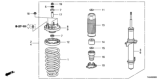 Diagram for Honda Shock And Strut Mount - 51631-SV7-004