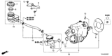 Diagram for Honda Brake Master Cylinder Reservoir - 46101-TVA-A00
