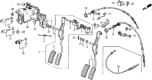 Diagram for 1990 Honda Civic Throttle Cable - 24360-PM6-902