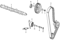 Diagram for Honda Timing Belt Tensioner - 14510-PC6-013