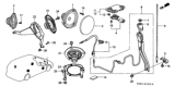 Diagram for Honda CR-V Antenna Mast - 39152-S0X-305