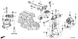 Diagram for 2015 Honda CR-Z Engine Mount - 50822-SZT-003