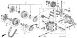 Diagram for 1997 Honda Accord Drive Belt & V Belt - 38920-P0G-A01