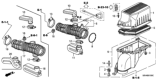 Diagram for 1999 Honda Odyssey Air Duct - 17252-P8F-A00